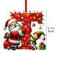 thumbnail image 2 of Adornos navideños, adornos navideños, regalos navideños, árbol de Navidad acrílico 2D, colgante de 26 letras, regalo decorativo, colgantes para fiestas navideñas familiares, objetos colgantes, 2 of 5