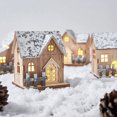 thumbnail image 3 of Luz LED navideña, casa de madera, decoración luminosa de cabina para el hogar, árbol de Navidad (estilo 1), 3 of 5