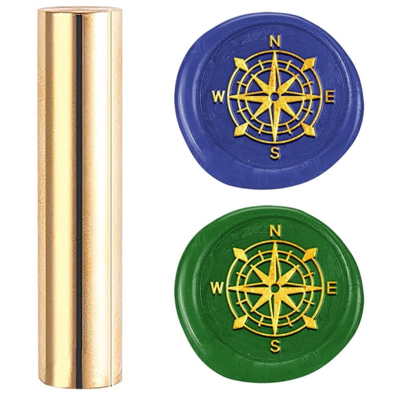 Compass Mini Brass Stamp Wax Seal Vintage 15mm Sealing Stamps