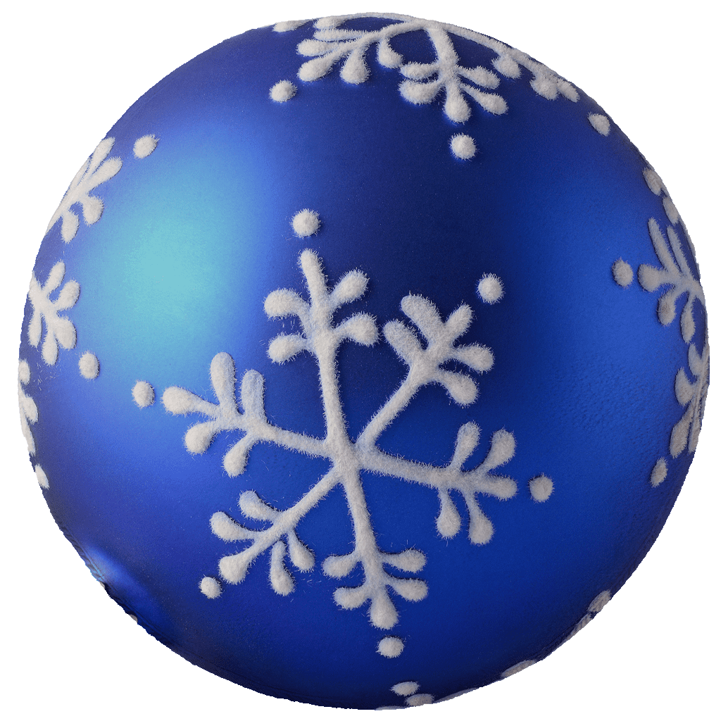 Blue & White Ornament Circle Blanket 60"