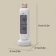 thumbnail image 3 of Tower Fan Oscillating Fan - Portable Desk Fan with Misting Water Jet , Personal Quiet USB Table Fan for Home Office Desktop Bedroom, 3 of 9