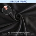 thumbnail image 4 of Stretch Bar Stool Covers, Soft Barstool Slipcover Elastic Spandex Furniture Chair Seat Cover with Elastic Bottom Dining Chair Covers Machine Washable for Living Room-Purple-Set of 2, 4 of 8