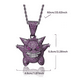 thumbnail image 2 of Cadena De Eslabones Gengar Collares De Diamantes Violeta Oscuro, 2 of 5