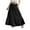 Black, variant on Girls' Ruffle Tiered Maxi Skirts Bowknot Tie Elastic High Waist Long Skirt Swing Beach Boho Skirts 4-15 Years (14-15 Years, Hot Pink)