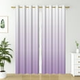 thumbnail image 4 of Nanqianyi Purple Ombre Blackout Curtains, Room Darkening Curtains with Grommet Thermal Insulated Window Drapes for Living Room, Bedroom, 42 X 96 Inch 2 Panels, 4 of 7