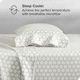 thumbnail image 7 of Bare Home Ultra-Soft Sheet Set - Premium 1800 Collection - Deep Pockets - 3-Pieces - Twin XL, Pennytile - Stone/White, 7 of 7