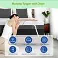 thumbnail image 6 of 4 Inch Mattress with Silk Cover, Top Cooling Egg crate Gel + Bamboo High Density Memory Foam Mattress, Firm Mattress for Pain Relief, 6 of 8