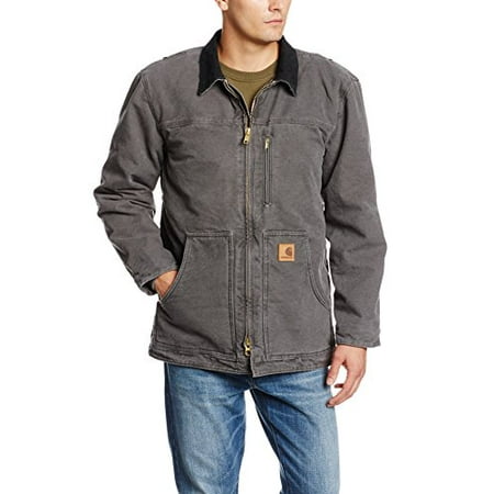 Carhartt Men's Ridge Coat Sherpa Lined Sandstone,Gravel,Large