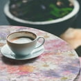 thumbnail image 3 of Ambesonne Vintage Fitted Round Tablecloth, Blooming Meadow Dream Daisy, 36"- 40" Diameter, Pale Mauve and Multicolor, 3 of 5
