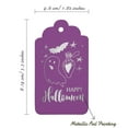 thumbnail image 5 of Inkdotpot Pack Of 100 Happy Halloween Halloween Favor Paper Tags Craft Real Silver Foil Hang Tags, 5 of 6