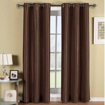 Sheetsnthings Blackout Curtain 42 x 63 Inch, Chocolate Single Panel/Thermal Insulated Room Darkening Bedroom Curtain