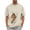 Khaki, variant on Dog Pouch Sweatshirt for Men Short Sleeve Kangaroo Pocket Cat Carrier Pullover Top Spring Summer Pet Holder Crewneck Shirt XXXL