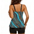 thumbnail image 3 of 2026 Women Two Piece Tankini Swimsuit Tummy Control Plus Size Long Torso Top and High Waisted Boyshorts Bathing Suits, 3 of 6