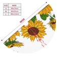 thumbnail image 5 of Kll 36" Christmas Tree Skirt Plump Sunflower And Sketch Xmas Tree Skirts Mat For New Year Xmas Holiday Party Indoor Outdoor Home Decoration, 5 of 9