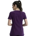 thumbnail image 4 of Cherokee iFlex Women Scrubs Top V-Neck Knit Panel CK605, 4 of 6