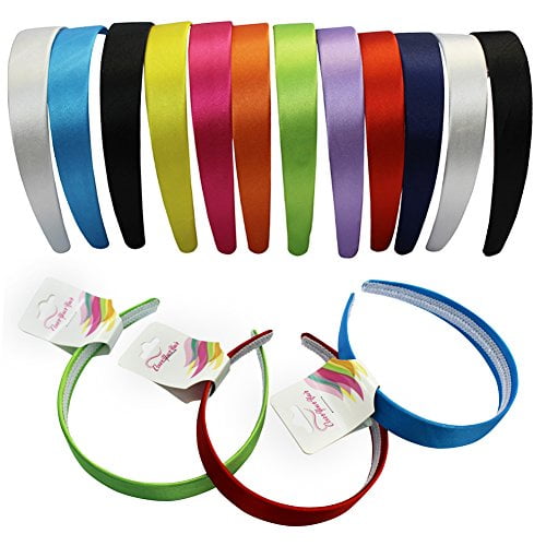 Satin Headband 12 Hard Headbands Ribbon Hairband For Women By Coveryourhair Walmart Com