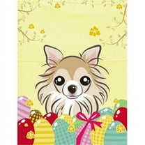 Caroline's Treasures BB1933CHF Chihuahua Easter Egg Hunt Flag Canvas House Size , Large, multicolor