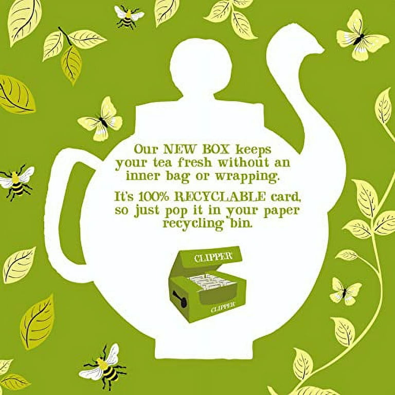  Clipper Tea Organic Herbal Mint & Citrus Cold Water Infusers -  Organic, Caffeine Free British Tea, 1 Pack, 10 Unbleached Tea Bags :  Grocery & Gourmet Food