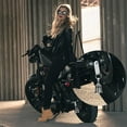 thumbnail image 3 of Men Vintage Punk Style Wing Design 3D Design Motorcycle Guardian Bell Evil Spirit Trap Bell Biker Good Luck Charm Cross Pendant Bell BLACK, 3 of 8