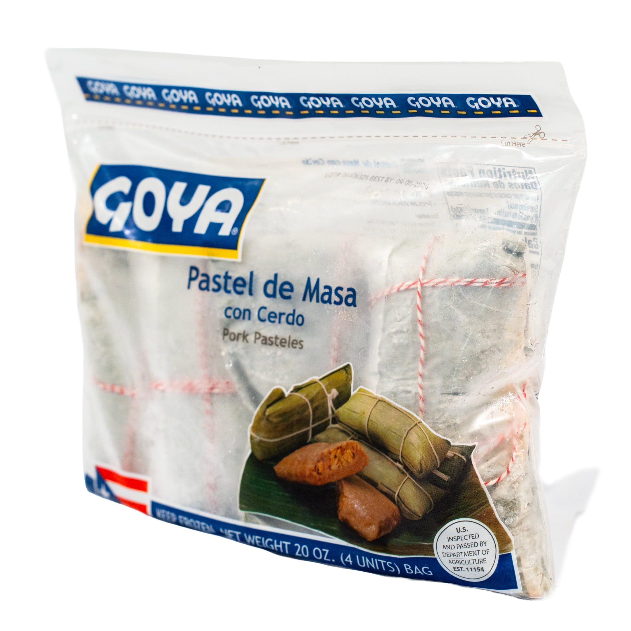 GOYA Pork Pasteles, 20 oz, 4 Count (Frozen)