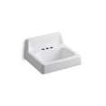 thumbnail image 2 of Kohler K-2861 Hudson 19" Cast Iron Wall Mounted Bathroom Sink - White, 2 of 2