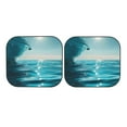 thumbnail image 7 of Fotbe Turquoise Ocean Reflection 2-Piece Car Windshield Sun Shade | Sun Blocker for Car Windshield | Foldable Automotive Interior Accessories for Sun Protection-Small, 7 of 7