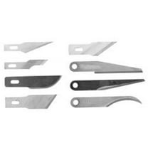 Replacement Hobby Knife Blade, 4-3/4 in L, Steel, Set of 5