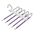 thumbnail image 2 of GUOOL Porte-Pantalons Multifonctionnel 5 en 1 avec Butée Gain de Place Violet Profond, 2 of 9