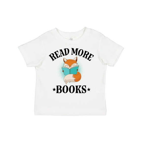 Inktastic Reading Group Fox Read More Books Boys or Girls Toddler T-Shirt