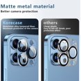 thumbnail image 5 of [ 2 Pack ] Protecteur d'Objectif de la Caméra pour iPhone 13 Pro Max / iPhone 13 Pro Métal Arrière Protecteur d'Objectif Film en Verre Trempé, Forte Adhérence, Couverture de l'Objectif de la Caméra Résistant aux Rayures 9H - Graphite, 5 of 5