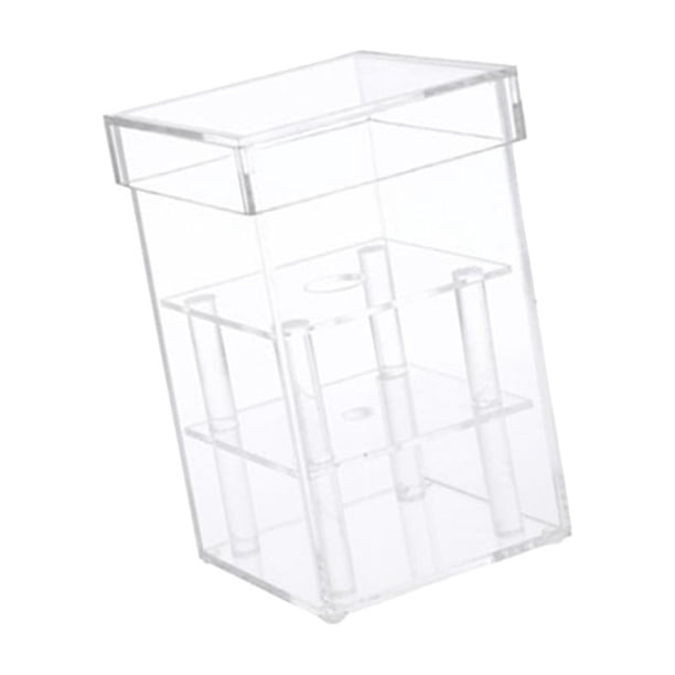 Caja de regalo con forma de rosa de acrílico transparente para arreglos florales cortados 1 agujero