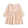 thumbnail image 2 of AURIGATE Tutu Skirt for Newborn Toddler Baby Girl Clothing Long Sleeve One-Piece Floral Print Dress Autumn Kids Skirt, 2 of 5