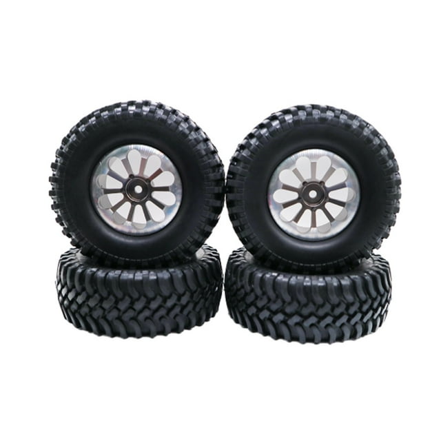 Vogacara Neumático de esponja de goma de 20 piezas, neumático de esponja fácil de instalar para coche RC y rueda de coche RC confiable Kits de construcción modelo color titanio