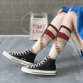thumbnail image 5 of Naloa Baseball Ball With Flag Knee Socks, High Socks Long Stretchy Sock Women Knee High Stocking, Long Socks for Women, 5 of 6