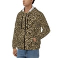 thumbnail image 3 of Kdxio Leopard1 Print Men Hoodies Casual Hoodies for Men with Zip Pockets Full Zip Long Sleeve Sweatshirt Sports Hooded Jacket-Small, 3 of 5
