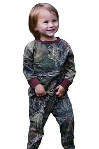 Toddler Long Sleeve CAMOUFLAGE Cotton Blend T-Shirt Hunting Camping Basic Tee