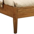 thumbnail image 2 of Wooden Full Size Bed with Panel Headboard Oak Brown - Saltoro Sherpi, 2 of 5