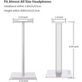 thumbnail image 3 of Soporte para auriculares Soporte para auriculares Soporte para auriculares para juegos con barra de soporte de aluminio Reposacabezas flexible Soporte para auriculares antideslizante para todos los au, 3 of 3