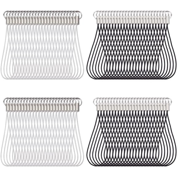 200Pcs Cellphone Strap Charm Cords Lanyard Phone Split Ring Strap Tone Mobile Phone Keychain Straps Pendant Lariat Hanging Accessories diy Mixed Color