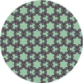 thumbnail image 1 of Ahgly Tapis Rond Lavable en Machine Intérieur Transitionnel Violet, 4 Pieds Rond, 1 of 7