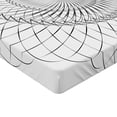 thumbnail image 2 of Ambesonne Abstract Art Fitted Sheet, Underwater Shell, Queen Size, Grey White, 2 of 3