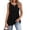 Black, variant on Women's Summer Tank Tops 2025 Pleated Crew Neck Floral Solid Loose Fit Casual Sleeveless Flowy Boho Tunic Shirts