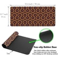 thumbnail image 6 of Office Desk Mat Red Yellow Big Mouse Pad Gaming Desk Pad Full Desk Mat Non-Slip Rubber Base Waterproof with Stitched Edges 35.4" X 15.7" for Game Office, The Shining Carpet Style, 6 of 6