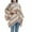 Beige, variant on Idoravan Cardigans for Women Clearance Spring Women's Fashion Shawl Comfortable Belt Loose Tops Color Matching Blouse Knitted Sweater