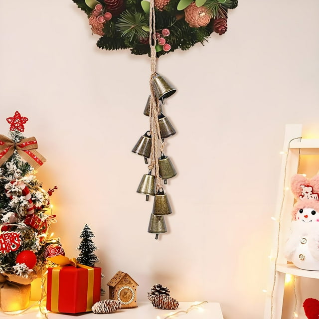 HOZADOIE Decorate Decorate Home Decor Christmas Rope Trumpet Shabby Style Metal Hanging Cow Decoration