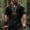 Black, variant on Men's Fashion Shirt Short Sleeve Beach V-Neck Printing Yoga African Summer Top