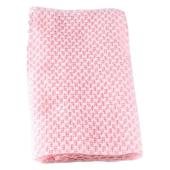 BloomLoom 1PC Blissal Exfoliating Shower Towel,Back Scrubber Washcloth,Loofah Cloth,Blissal Exfoliating Towel,Men or Women,Pink