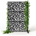 thumbnail image 3 of YUSAZENS Galvanized Steel Outdoor Privacy Screen, 3-Piece Set, Weather Resistant for Patio Backyard Black, 3 of 8