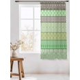 thumbnail image 3 of Sheer Curtains 72 Inches Long, Sage Green Grey Boho Semi Sheer Curtains Light Filtering Window Treatment, Vintage Ethnic Tribe Abstract Art Privacy Voile Drapes for Living Room Bedroom 52x72 Inch, 3 of 7