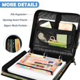 thumbnail image 5 of Rainbow Peaks Printed Zipper Binder with Handle&Shoulder Strap 2 inch 3 Ring 500+300 Sheet Capacity File Folder Organizer, 5 of 8